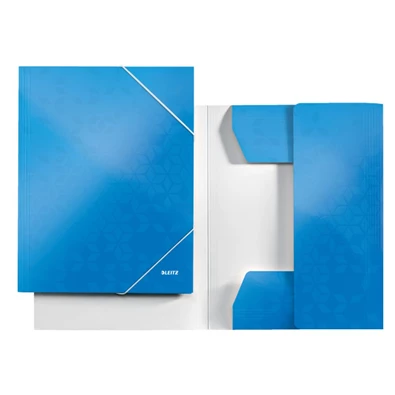 Leitz Wow A4 karton kék gumis mappa