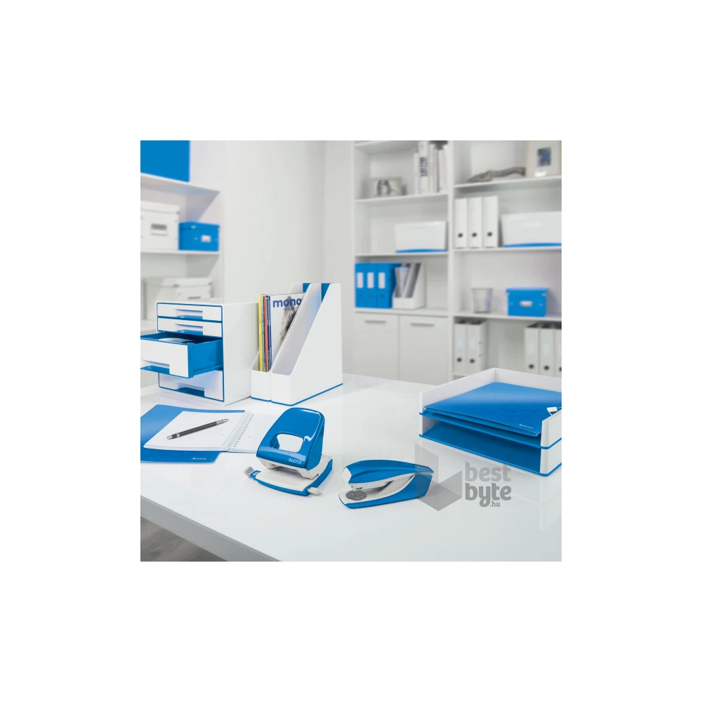 Leitz Wow kék karton gyorslefűző