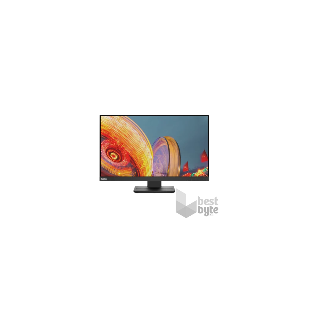 Lenovo 23,8" ThinkVision E24Q-20 QHD DP/HDMI fekete monitor