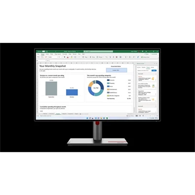 Lenovo 27" P27h-30 ThinkVision QHD IPS HDMI/DP/USB/USB-C/RJ45 monitor