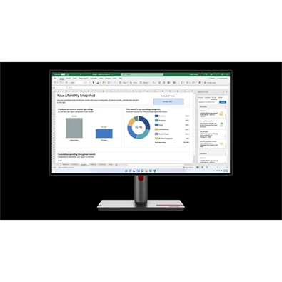 Lenovo 27" P27q-30 ThinkVision QHD IPS HDMI/DP/USB monitor