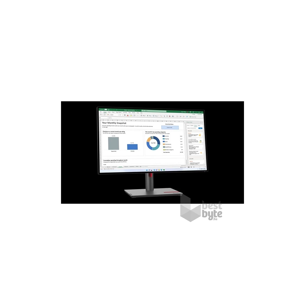 Lenovo 27" P27q-30 ThinkVision QHD IPS HDMI/DP/USB monitor