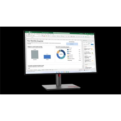 Lenovo 27" P27q-30 ThinkVision QHD IPS HDMI/DP/USB monitor