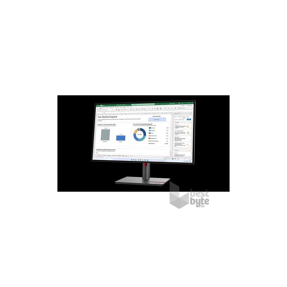 Lenovo 27" P27q-30 ThinkVision QHD IPS HDMI/DP/USB monitor