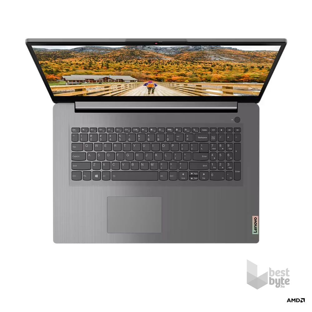 Lenovo IdeaPad 3 laptop (17,3"FHD/AMD Ryzen 5 5500U/Int.VGA/12GB RAM/512GB/FreeDOS) - szürke