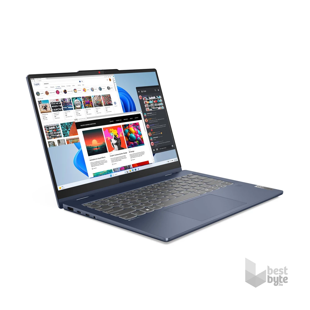 Lenovo IdeaPad 5 2in1 14IRU9 laptop (14"WUXGA/Intel Core 3 100U/Int.VGA/8GB RAM/1TB/Win11) - kék
