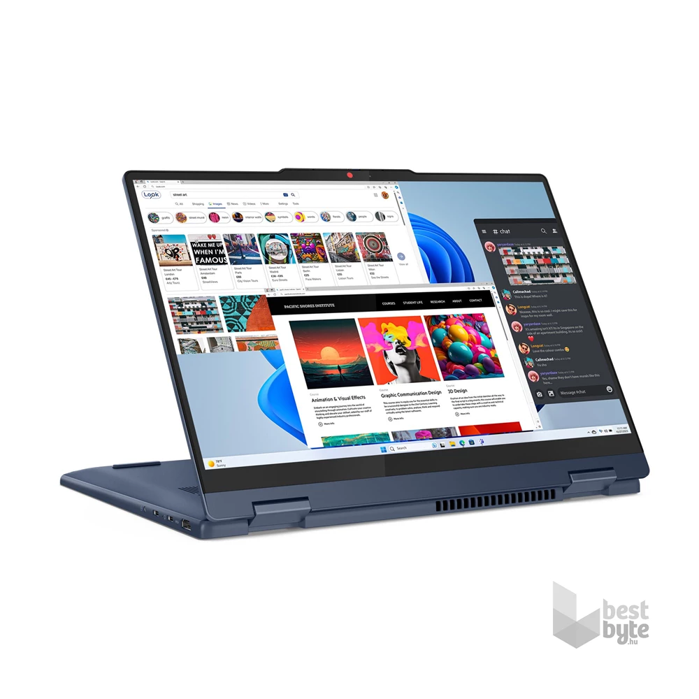 Lenovo IdeaPad 5 2in1 14IRU9 laptop (14"WUXGA/Intel Core 3 100U/Int.VGA/8GB RAM/1TB/Win11) - kék