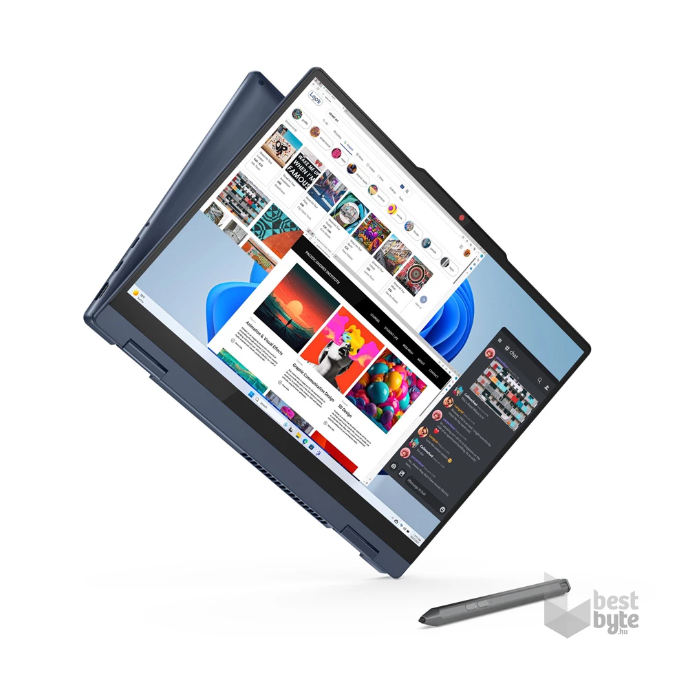 Lenovo IdeaPad 5 2in1 14IRU9 laptop (14"WUXGA/Intel Core 3 100U/Int.VGA/8GB RAM/1TB/Win11) - kék
