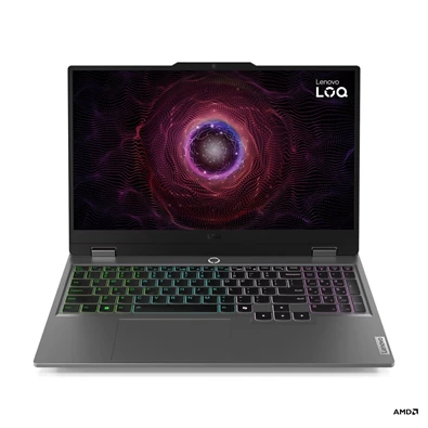 Lenovo LOQ 15ARP9 laptop (15,6"FHD/AMD Ryzen 5 7235HS/RTX 3050 6GB/24GB RAM/512GB/FreeDOS) - szürke