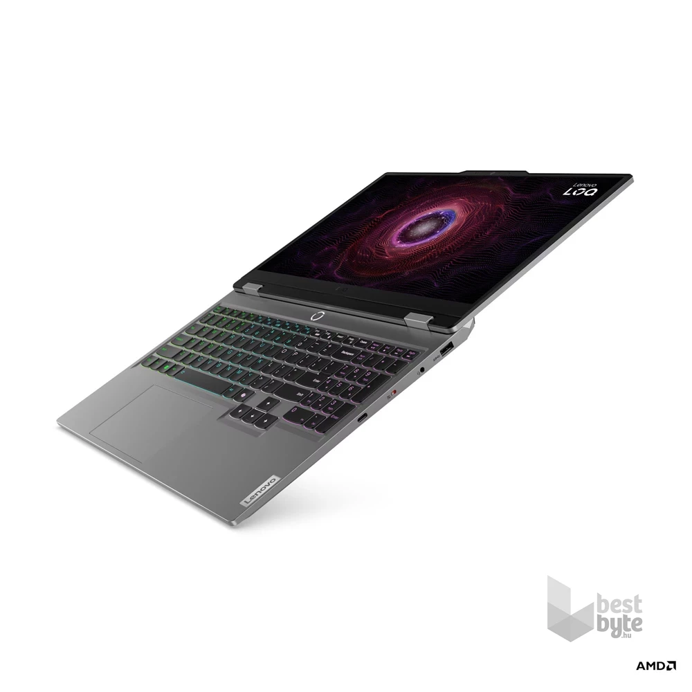 Lenovo LOQ 15ARP9 laptop (15,6"FHD/AMD Ryzen 5 7235HS/RTX 3050 6GB/24GB RAM/512GB/FreeDOS) - szürke