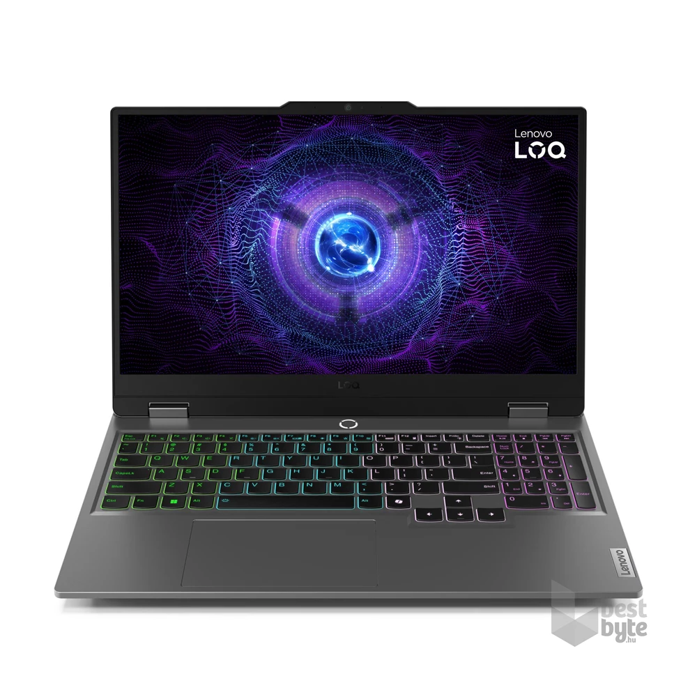 Lenovo LOQ 15IAX9 laptop (15,6"FHD/Intel Core i5-12450HX/RTX 4050 6GB/24GB RAM/512GB/FreeDOS) - szürke