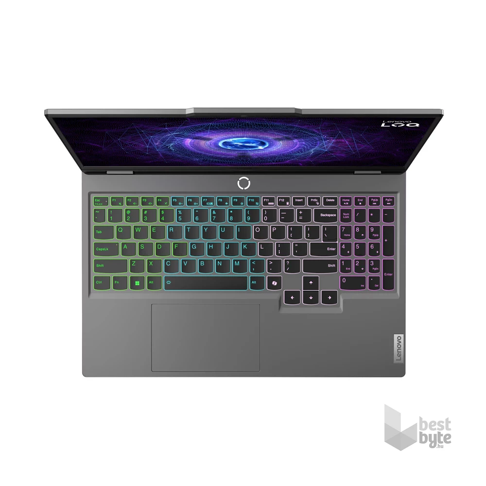 Lenovo LOQ 15IAX9 laptop (15,6"FHD/Intel Core i5-12450HX/RTX 4050 6GB/24GB RAM/512GB/FreeDOS) - szürke
