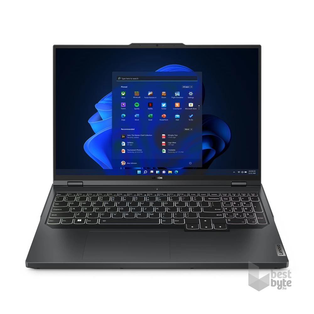 Lenovo Legion Pro 5 16IRX8 laptop (16"WQXGA/Intel Core i7-13700HX/RTX 4060 8GB/16GB RAM/512GB) - szürke