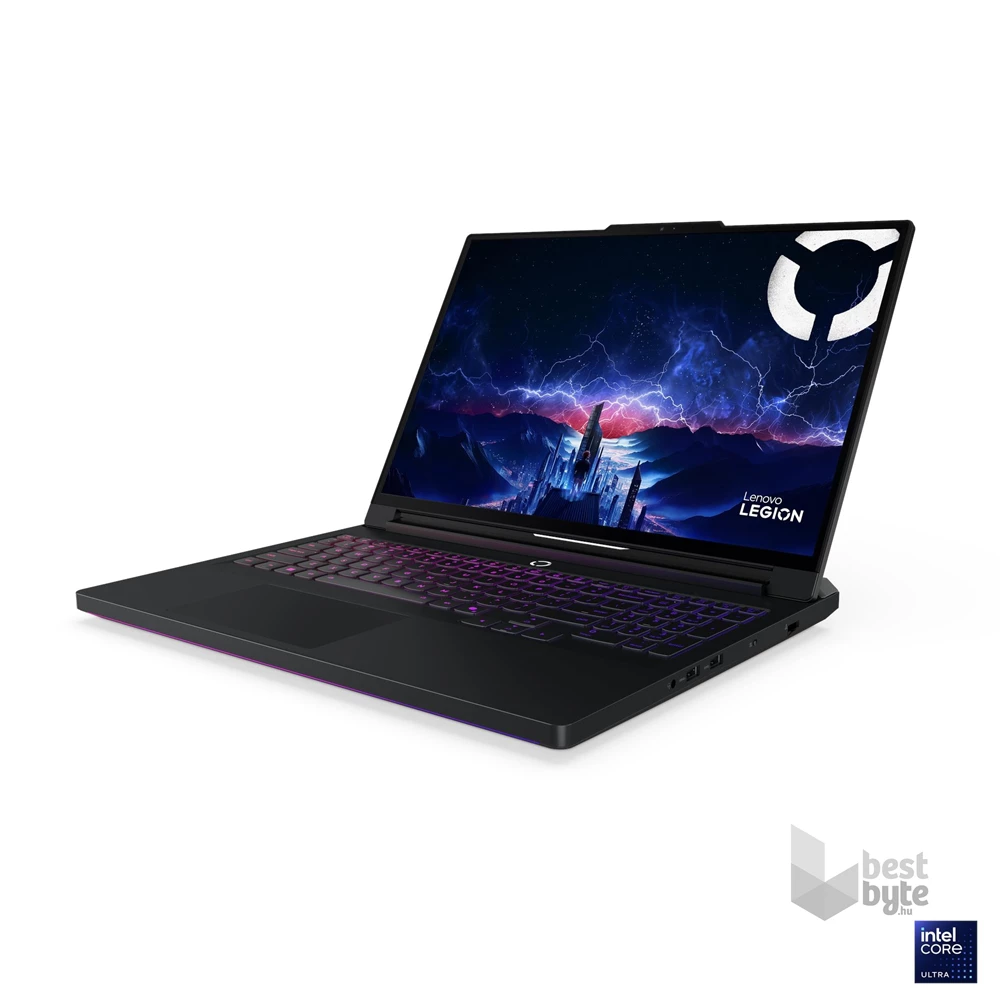 Lenovo Legion Pro 7 16IAX10H laptop (16"WQXGA/Intel Core Ultra 9 275HX/RTX 5080/64GB RAM/2TB/FreeDOS) - fekete