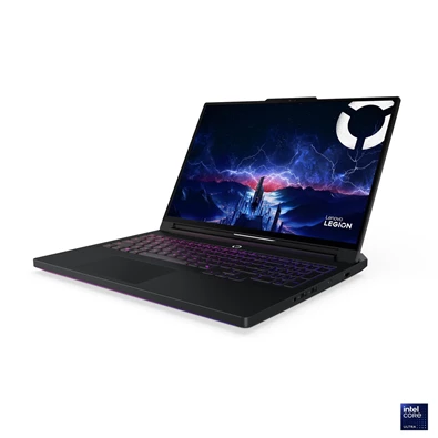 Lenovo Legion Pro 7 16IAX10H laptop (16"WQXGA/Intel Core Ultra 9 275HX/RTX 5080/64GB RAM/2TB/FreeDOS) - fekete