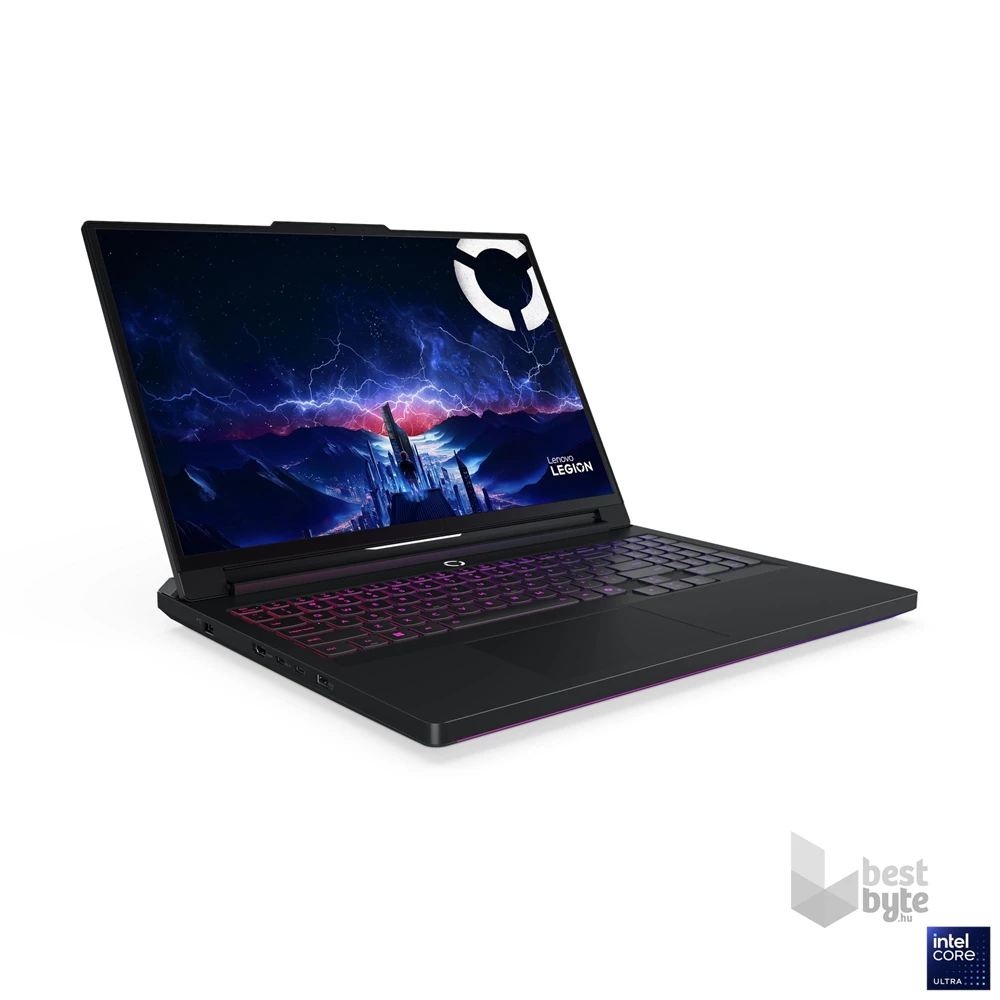 Lenovo Legion Pro 7 16IAX10H laptop (16"WQXGA/Intel Core Ultra 9 275HX/RTX 5080/64GB RAM/2TB/FreeDOS) - fekete