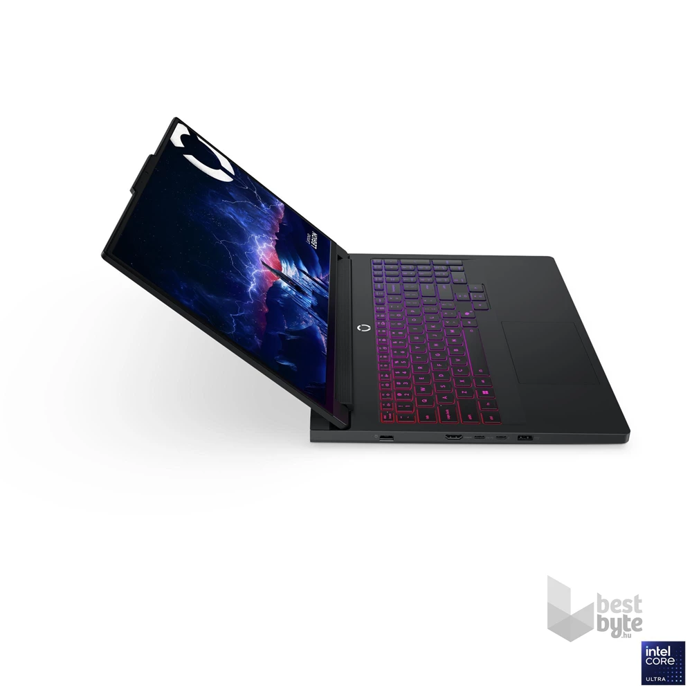Lenovo Legion Pro 7 16IAX10H laptop (16"WQXGA/Intel Core Ultra 9 275HX/RTX 5080/64GB RAM/2TB/FreeDOS) - fekete