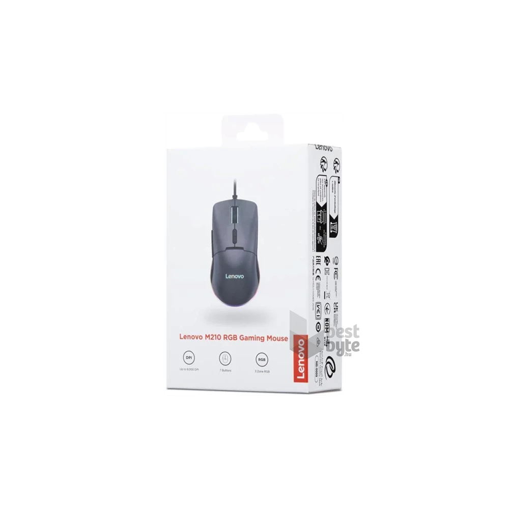 Lenovo M210 USB fekete optikai gamer egér