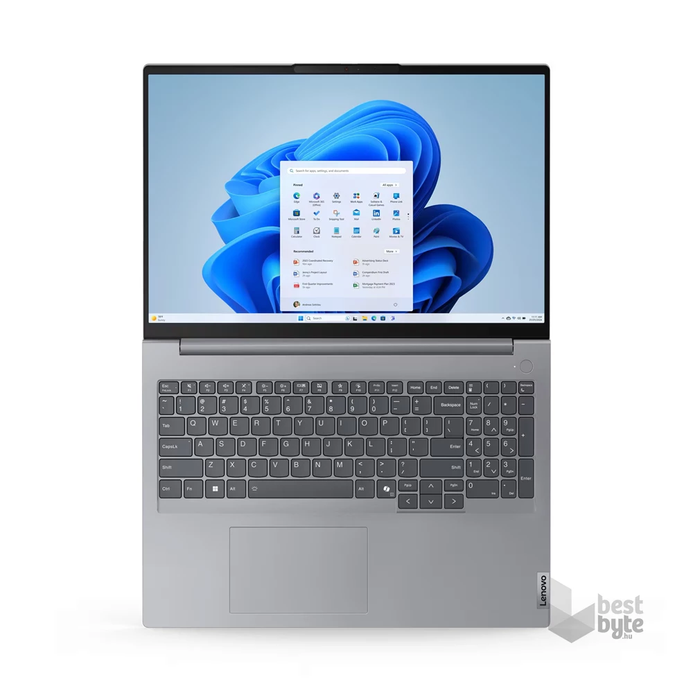 Lenovo ThinkBook 16 G7 ARP laptop (16"WUXGA/AMD Ryzen 7 7735HS/Int.VGA/32GB RAM/512GB/FreeDOS) - szürke