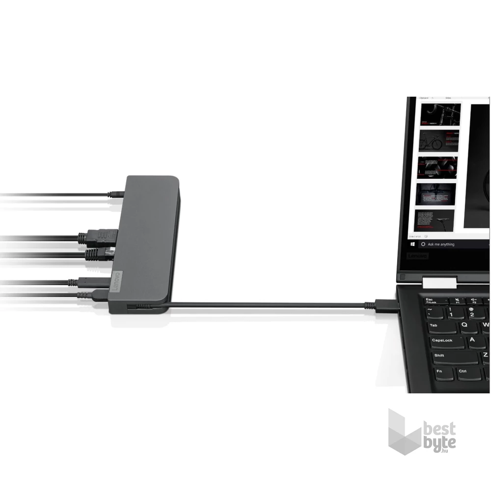 Lenovo ThinkPad 40AU0065EU 65W USB-C Mini Dock fekete dokkoló