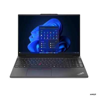 Lenovo ThinkPad E16 Gen 2 laptop (16"WUXGA/AMD Ryzen 7 7735HS/16GB RAM/512GB/FreeDOS) - fekete
