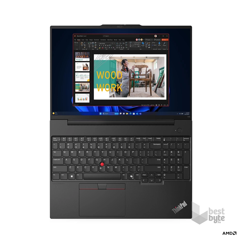 Lenovo ThinkPad E16 Gen 2 laptop (16"WUXGA/AMD Ryzen 7 7735HS/16GB RAM/512GB/FreeDOS) - fekete