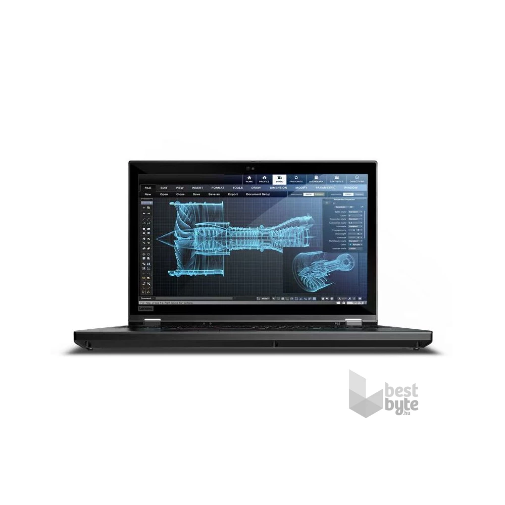 Lenovo ThinkPad P53 laptop (15,6"FHD/Intel Core i7-9850H/Quadro T1000/16GB/512GB/Win11 Pro/Használt A) - fekete