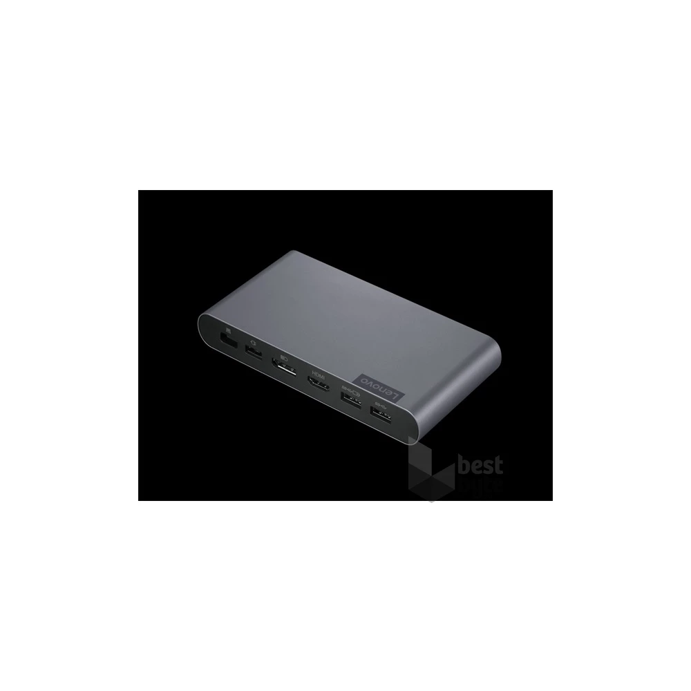 Lenovo ThinkPad Universal Business Dock USB-C 7 portos 65W univerzális szürke notebook dokkoló állomás
