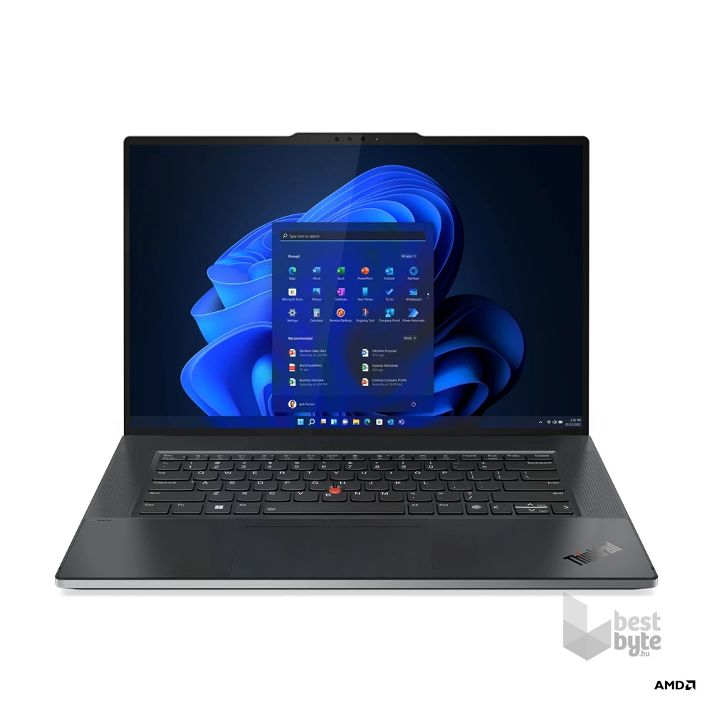 Lenovo Thinkpad Z16 G2 laptop (16"WQUXGA Touch/AMD Ryzen 7 Pro 7840HS/RX 6550M 4GB/32GB RAM/1TB/Win11 Pro) - szürke