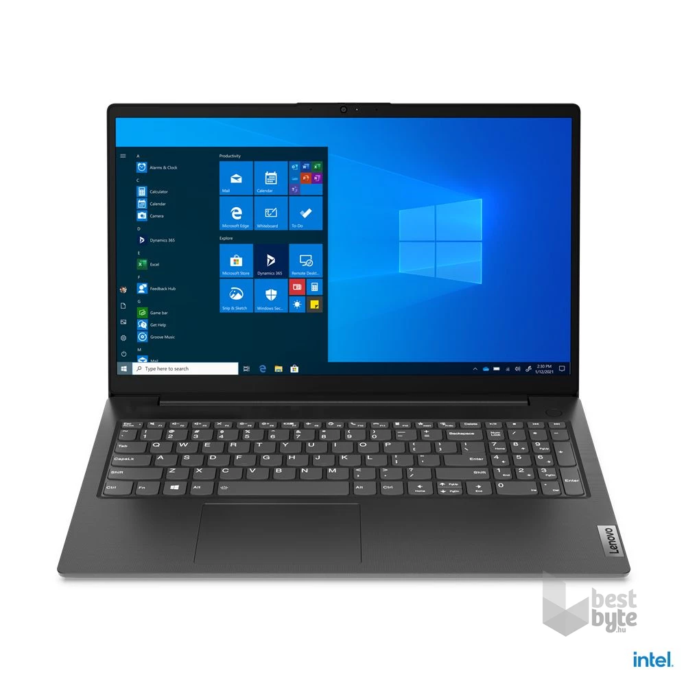 Lenovo V15 G2 IJL laptop (15,6"FHD/Intel Celeron N4500/Int.VGA/8GB RAM/256GB/FreeDOS) - fekete