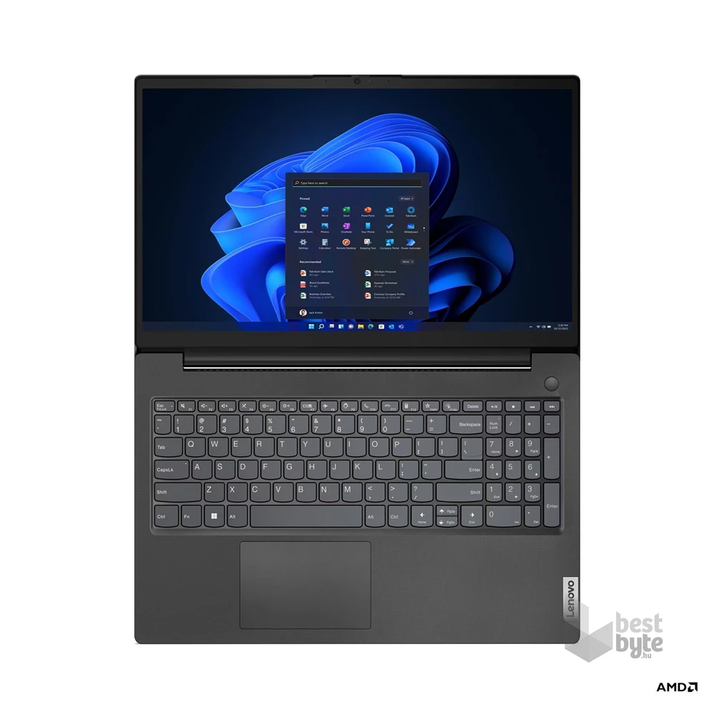 Lenovo V15 G4 AMN laptop (15,6"FHD/AMD Ryzen 5 7520U/Int.VGA/16GB RAM/512GB/Win11) - fekete