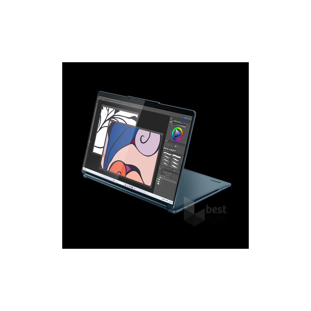 Lenovo Yoga Book 9 13IMU9 laptop (13,3"2,8K Touch/Intel Core Ultra 7 155U/Int.VGA/16GB RAM/512GB/Win11 Pro) - kékeszöld