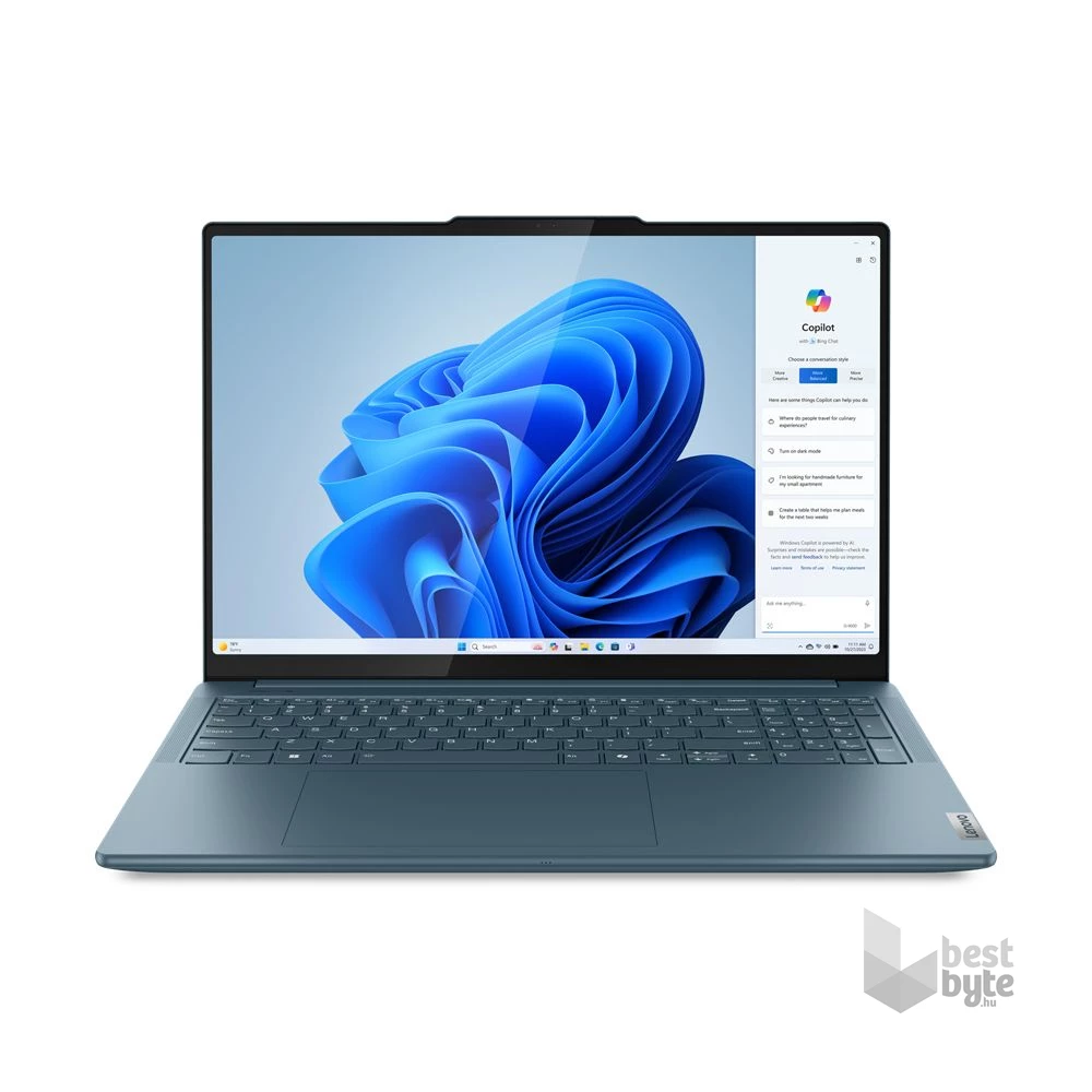 Lenovo Yoga Pro 9 16IMH9 laptop (16"3,2K/Intel Core Ultra 7 155H/Int.VGA/16GB RAM/1TB/Win11) - kékeszöld