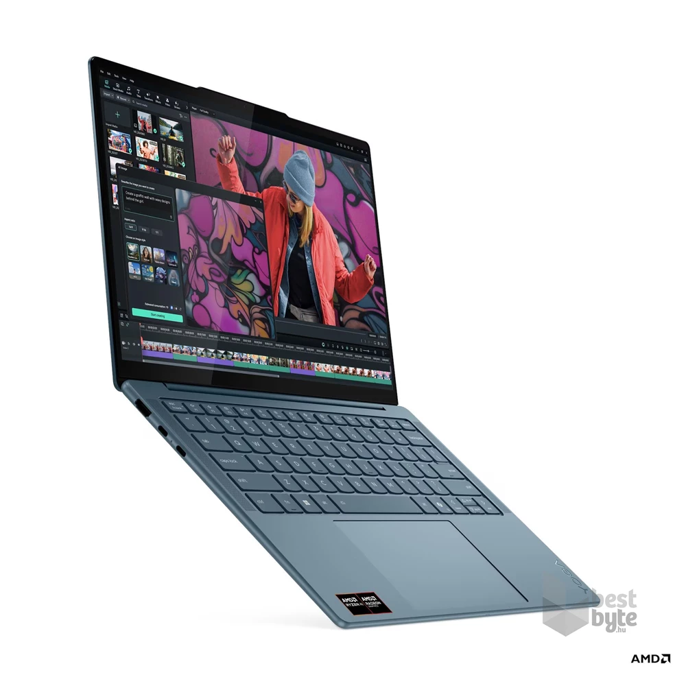 Lenovo Yoga Slim 7 14AKP10 laptop (14"WUXGA OLED/AMD Ryzen AI 7 350/Int. VGA/16GB RAM/1TB/Win11) - kék