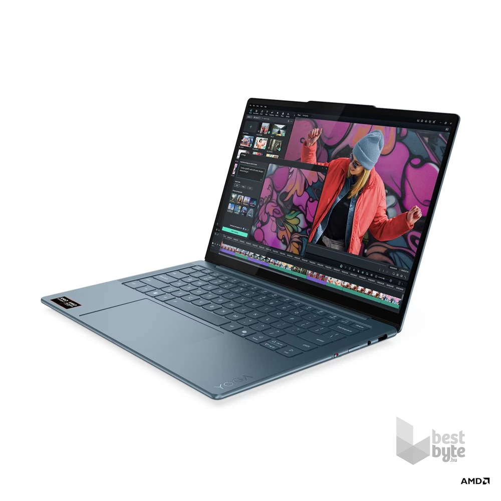 Lenovo Yoga Slim 7 14AKP10 laptop (14"WUXGA OLED/AMD Ryzen AI 7 350/Int. VGA/16GB RAM/1TB/Win11) - kék