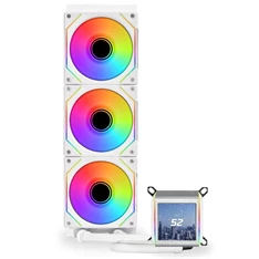 Lian Li GALAHAD II LCD SL-INF 3x120mm ARGB fehér vízhűtéses processzor hűtő Lian Li GALAHAD II LCD SL-INF 3x120mm ARGB fehér vízhűtéses processzor hűtő