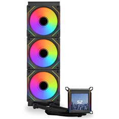 Lian Li GALAHAD II LCD SL-INF 3x120mm ARGB fekete vízhűtéses processzor hűtő Lian Li GALAHAD II LCD SL-INF 3x120mm ARGB fekete vízhűtéses processzor hűtő