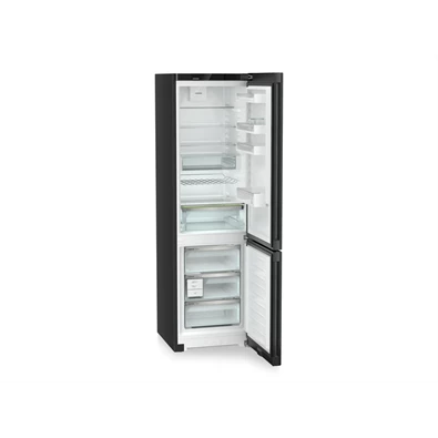 Liebherr CNbdc 573i fekete, alulfagyasztós, Hűtő:268L, Fagyasztó:103L, hűtőszekrény