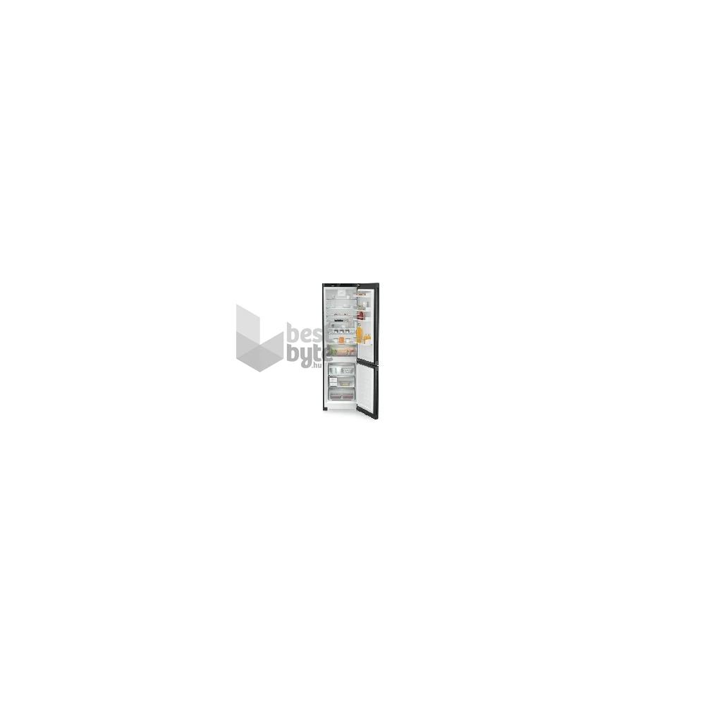 Liebherr CNbdc 573i fekete, alulfagyasztós, Hűtő:268L, Fagyasztó:103L, hűtőszekrény