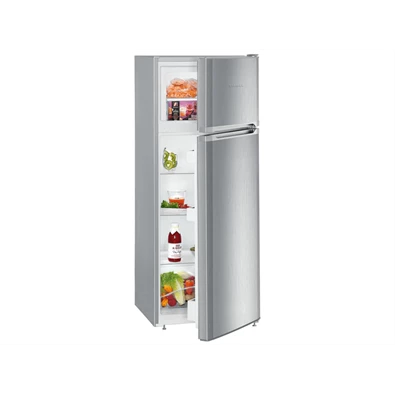 Liebherr CTPele231-26 inox, felülfagyasztós, Hűtő:190L, Fagyasztó:44L, Smartfrost hűtőszekrény