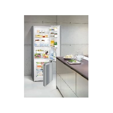 Liebherr CUele281-26 inox, alulfagyasztós, Hűtő:212L, Fagyasztó:54L, hűtőszekrény