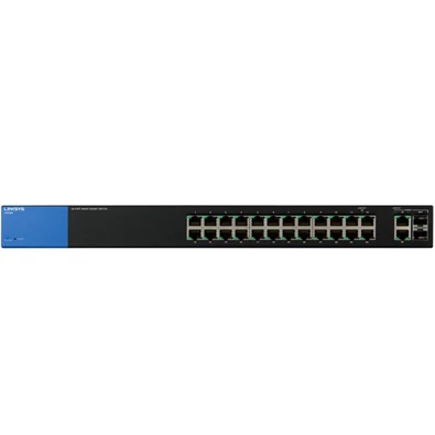 Linksys SMB LGS326 24port (+2 combo RJ45/SFP) GbE LAN Smart menedzselhető Switch