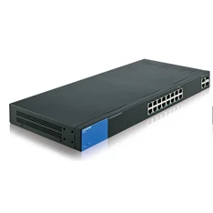 Linksys SMB LGS318P 16port (+2 combo RJ45/SFP) POE+ GbE LAN Smart menedzselhető Switch
