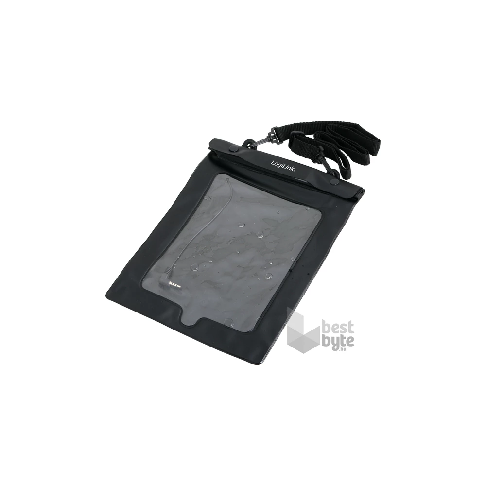 LogiLink AA0037 10"-ig, fekete vízhatlan tablet strandtok