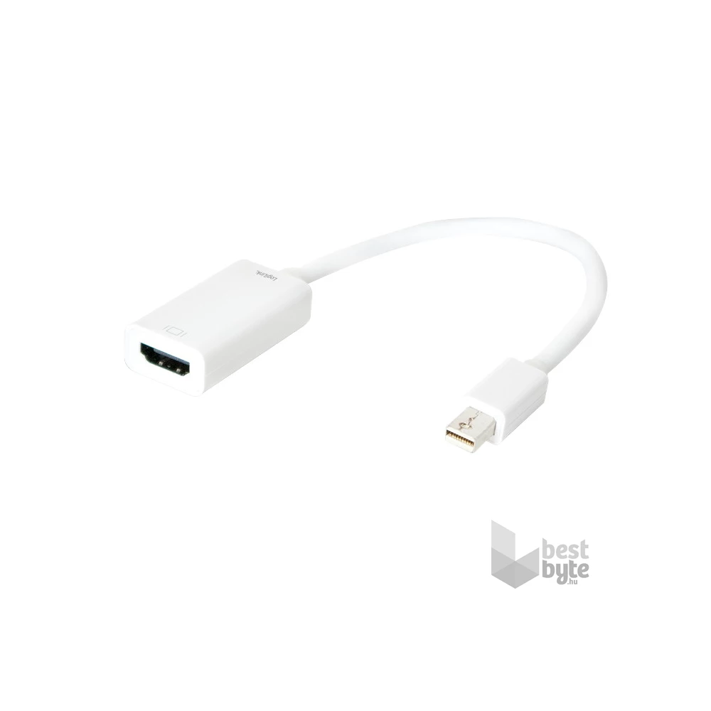 LogiLink CV0036B fehér mini DisplayPort apa > HDMI anya