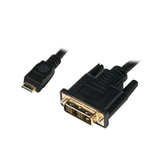 Logilink CHM004 Mini-HDMI apa DVI-D kábel apa, 2.0 m
