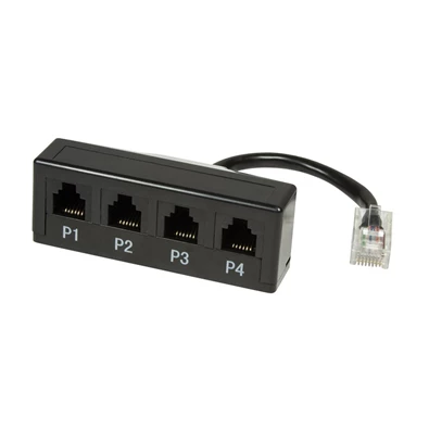 Logilink MP0036 Passzív elosztó telefonokhoz, RJ45 - 4 x RJ11