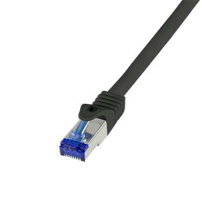 Logilink C6A013S Patch kábel Ultraflex, Cat.6A, S/FTP, fekete, 0,25 m