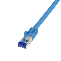 Logilink C6A016S Patch kábel Ultraflex, Cat.6A, S/FTP, kék, 0,25 m