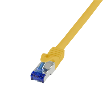 Logilink C6A017S Patch kábel Ultraflex, Cat.6A, S/FTP, sárga, 0,25 m